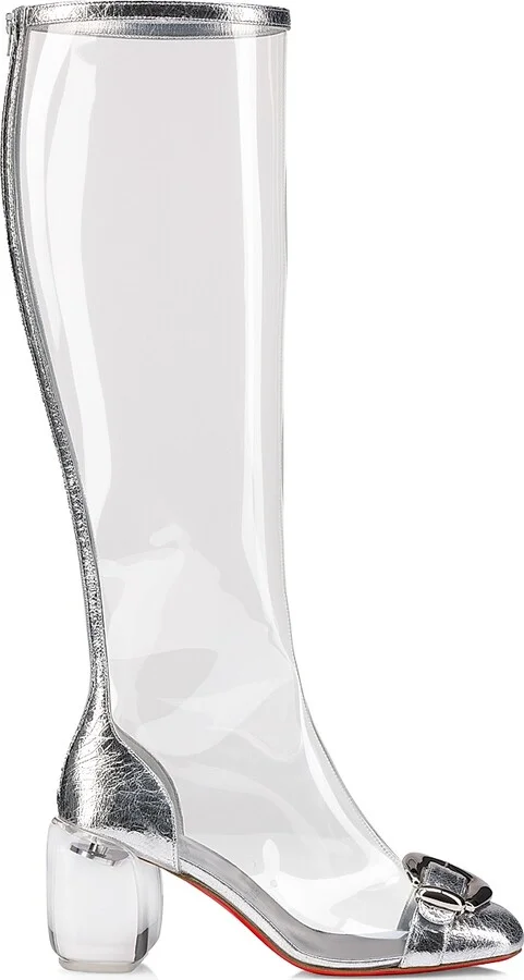 Women's Minny Bubble Botta Boots - Silver - Size 6