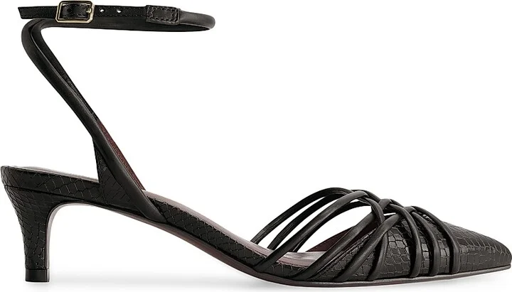 Women's Minu Kitten Heel Pumps - Black - Size 6