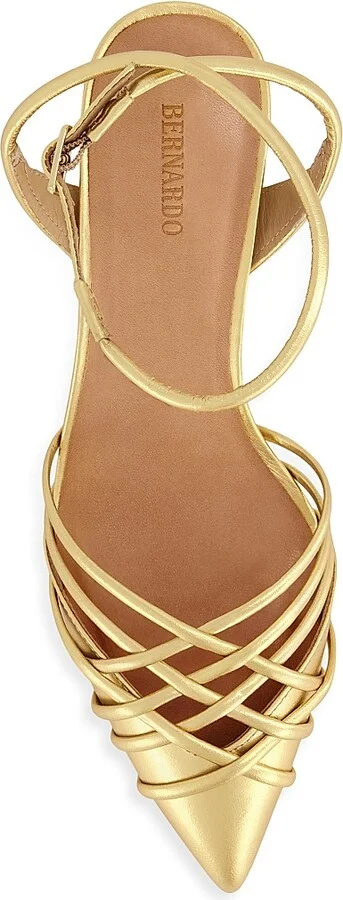 Women's Minu Kitten Heel Pumps - Gold - Size 6 - Image 3