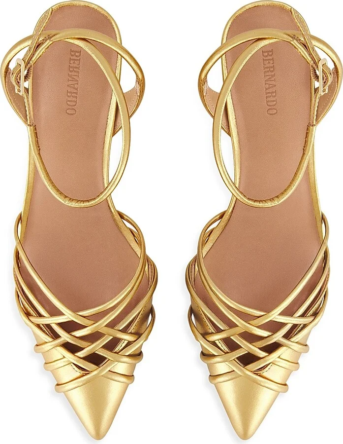 Women's Minu Kitten Heel Pumps - Gold - Size 6 - Image 5