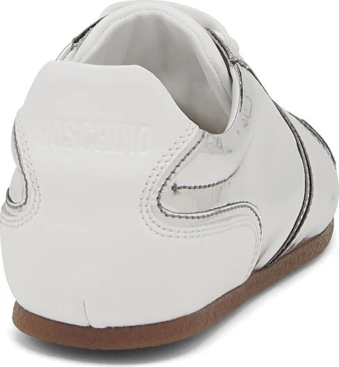 Women's Mirrored Low-Top Tennis Shoes - Silver - Size 5 - Image 3