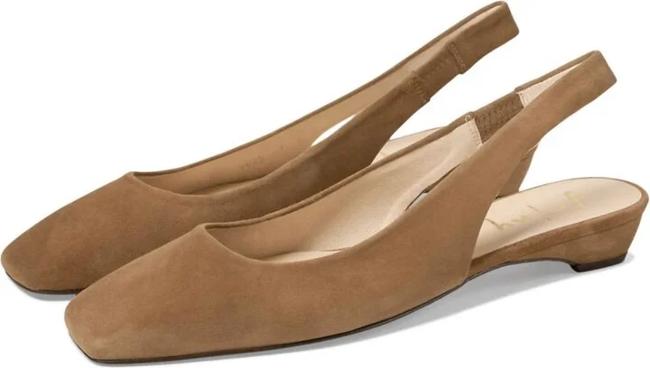 Women's Mischa Slingback Flat Shoes In Dark Camel