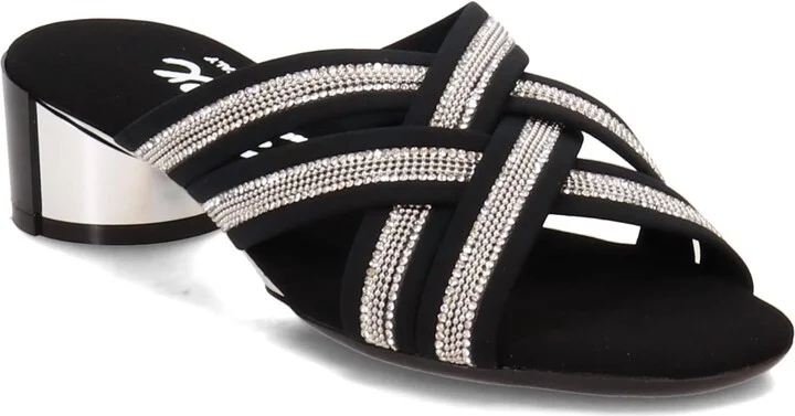 Women's Misha Sandals In Black/silver