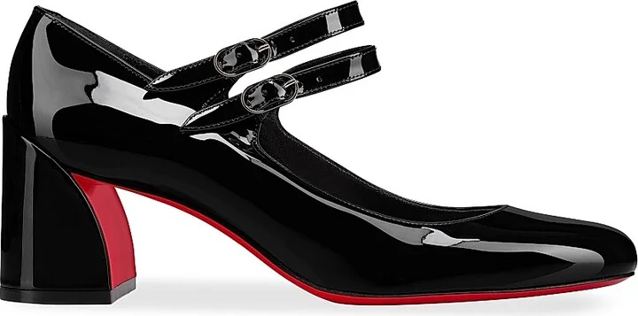 Women's Miss Jane 55MM Patent Leather Pumps - Black - Size 6