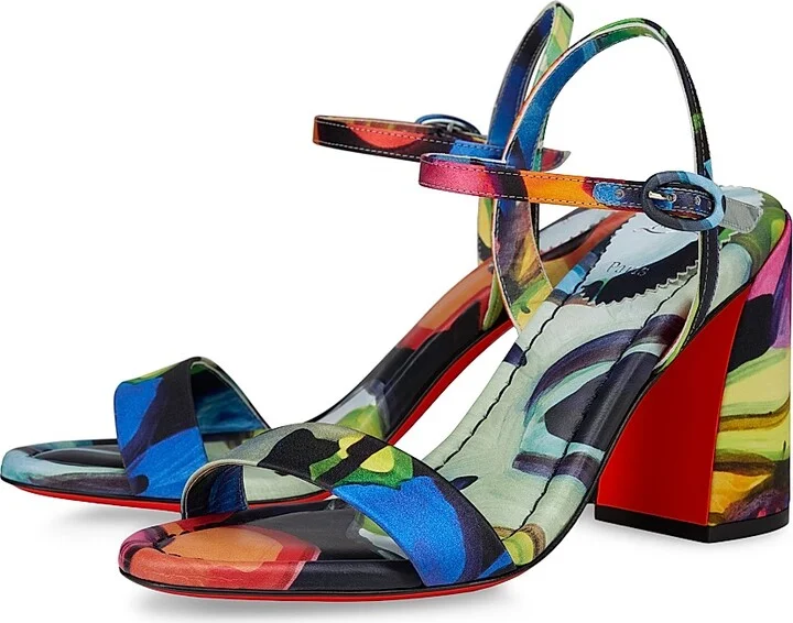 Women's Miss Jane 85MM Crepe Satin Sandals - Size 5.5 - Image 2