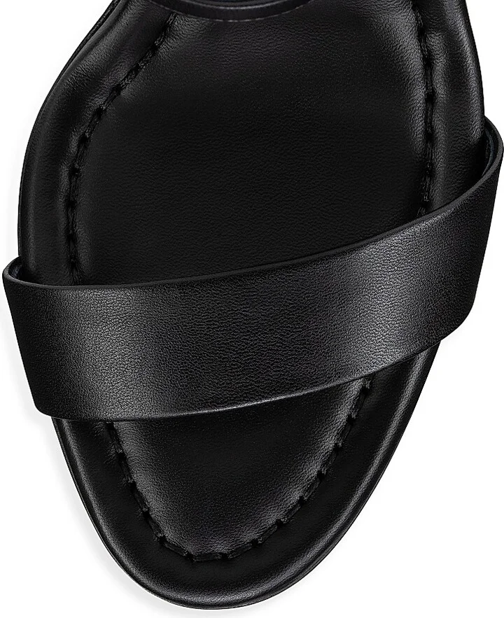 Women's Miss Jane 85MM Leather Sandals - Black - Size 6 - Image 4