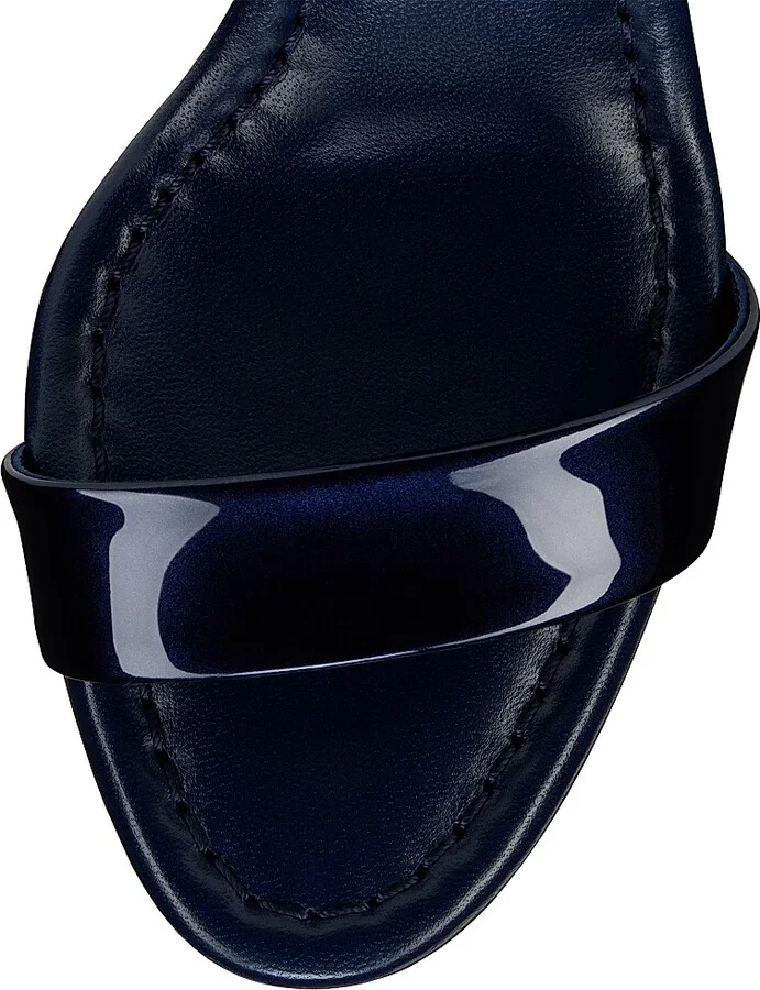Women's Miss Jane Patent Leather 85MM Sandals - Zaffiro - Size 4 - Image 4