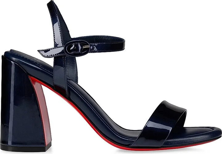 Women's Miss Jane Patent Leather 85MM Sandals - Zaffiro - Size 4