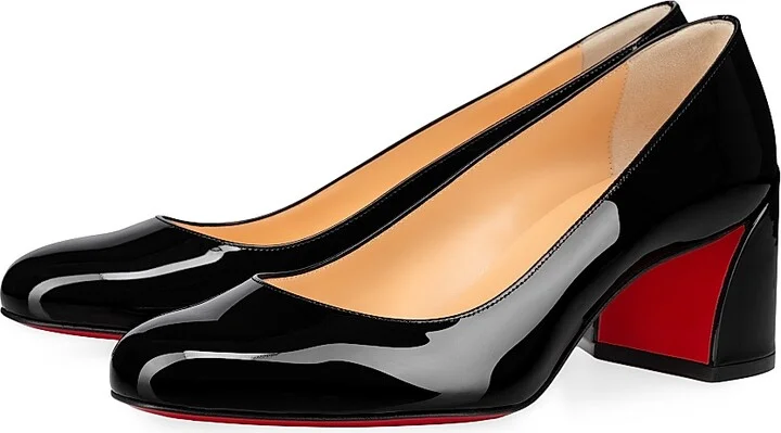 Women's Miss Sab 55MM Patent Leather Pumps - Black - Size 4.5 - Image 2