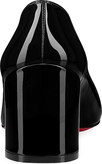 Women's Miss Sab 55MM Patent Leather Pumps - Black - Size 4.5 - Image 3