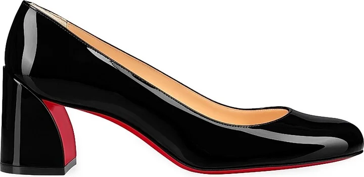 Women's Miss Sab 55MM Patent Leather Pumps - Black - Size 4.5