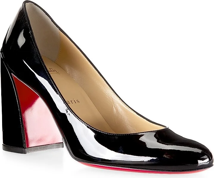 Women's Miss Sab 85MM Patent Leather Pumps - Black - Size 4.5 - Image 2