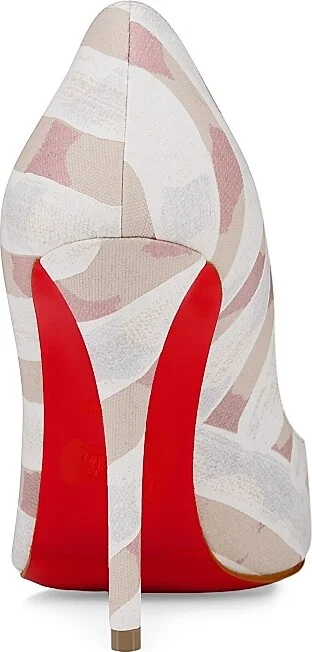 Women's Miss Z 100MM Canvas Pumps - Leche - Size 7 - Image 3