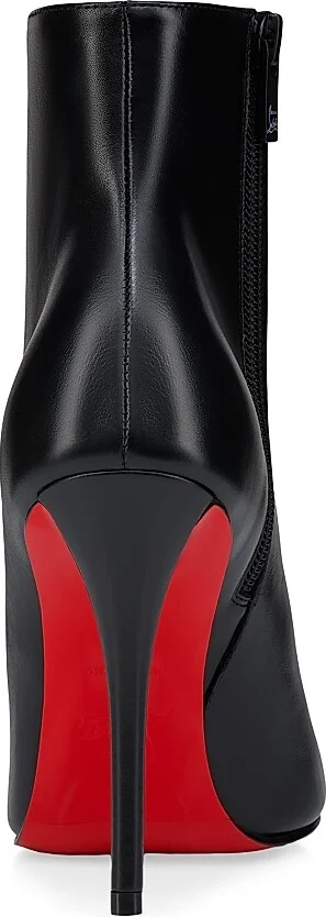 Women's Miss Z 100MM Leather Booty - Black - Size 4 - Image 3