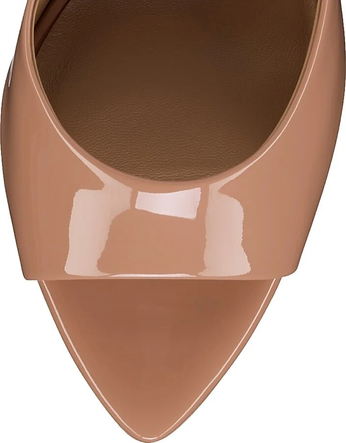 Women's Miss Z 100MM Patent Leather Mules - Bianco - Size 10.5 - Image 7