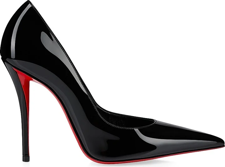 Women's Miss Z 100MM Patent Leather Pumps - Black - Size 4.5
