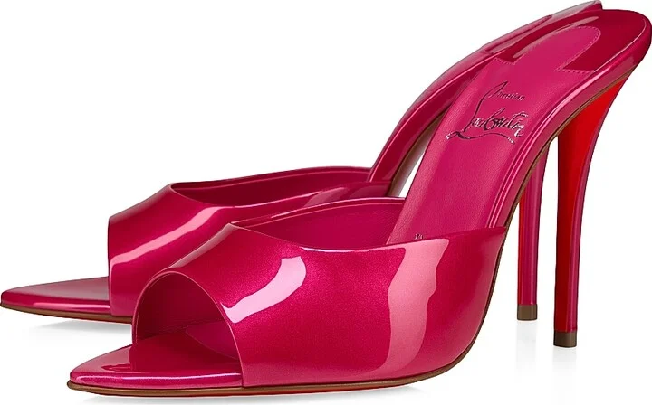 Women's Miss Z 100MM Patent Leather Sandals - Pinup - Size 6 - Image 2