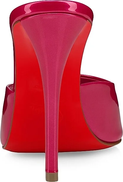 Women's Miss Z 100MM Patent Leather Sandals - Pinup - Size 6 - Image 3
