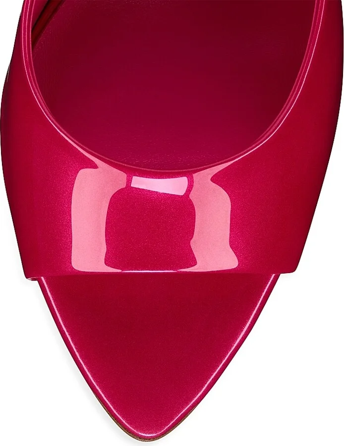Women's Miss Z 100MM Patent Leather Sandals - Pinup - Size 6 - Image 4