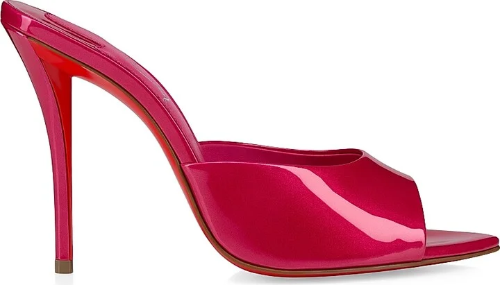 Women's Miss Z 100MM Patent Leather Sandals - Pinup - Size 6