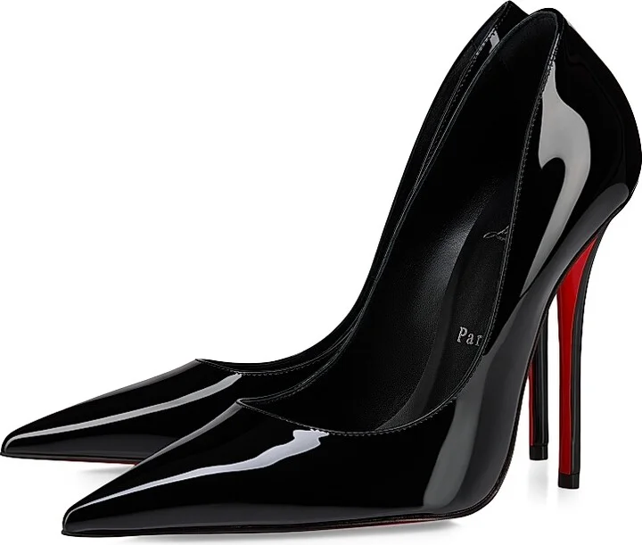 Women's Miss Z 120MM Patent Leather Pumps - Black - Size 4 - Image 2