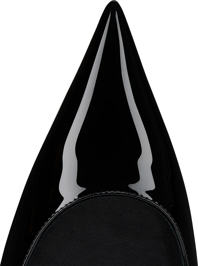 Women's Miss Z 120MM Patent Leather Pumps - Black - Size 4 - Image 4