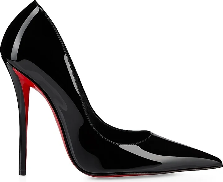 Women's Miss Z 120MM Patent Leather Pumps - Black - Size 4