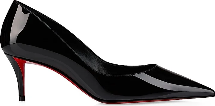 Women's Miss Z 60MM Patent Leather Pumps - Black - Size 4