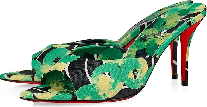 Women's Miss Z 80MM Canvas Mule Sandals - Tropical - Size 4 - Image 2