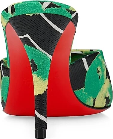 Women's Miss Z 80MM Canvas Mule Sandals - Tropical - Size 4 - Image 3