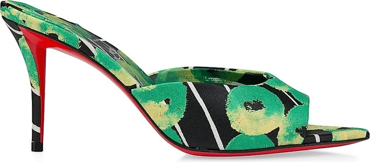 Women's Miss Z 80MM Canvas Mule Sandals - Tropical - Size 4
