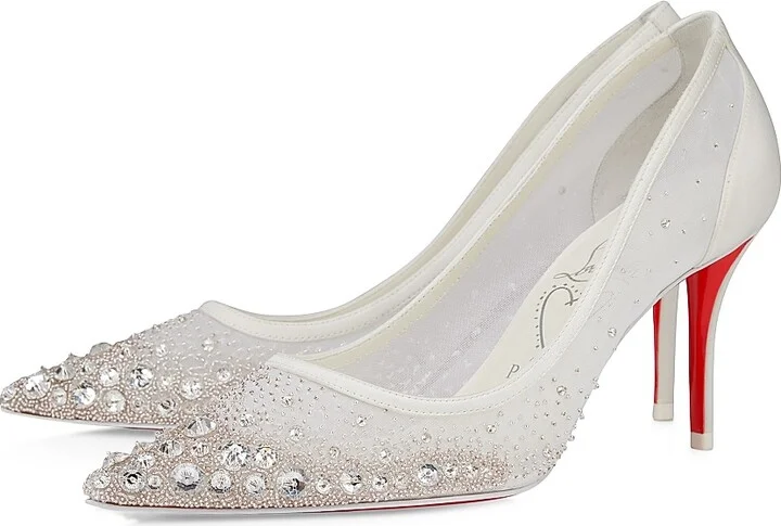 Women's Miss Z 80MM Crystals Sparkling Pumps - Version Ivory - Size 8 - Image 2