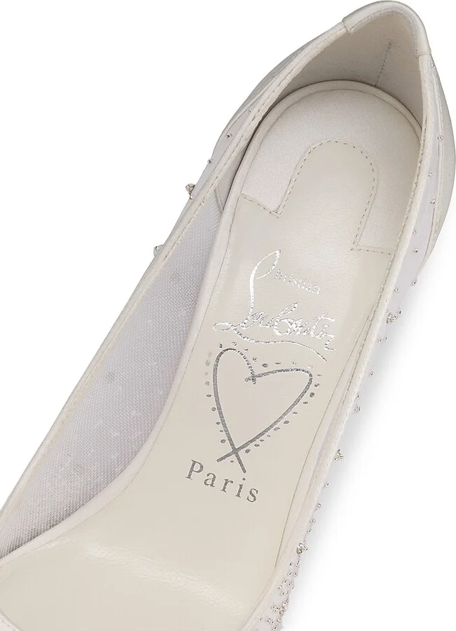 Women's Miss Z 80MM Crystals Sparkling Pumps - Version Ivory - Size 8 - Image 5