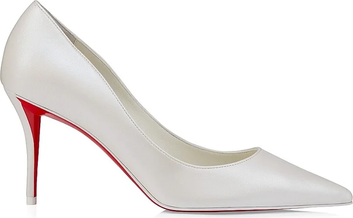 Women's Miss Z 80MM Leather Pumps - White - Size 9