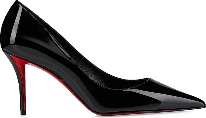 Women's Miss Z 80MM Patent Leather Pumps - Black - Size 4.5