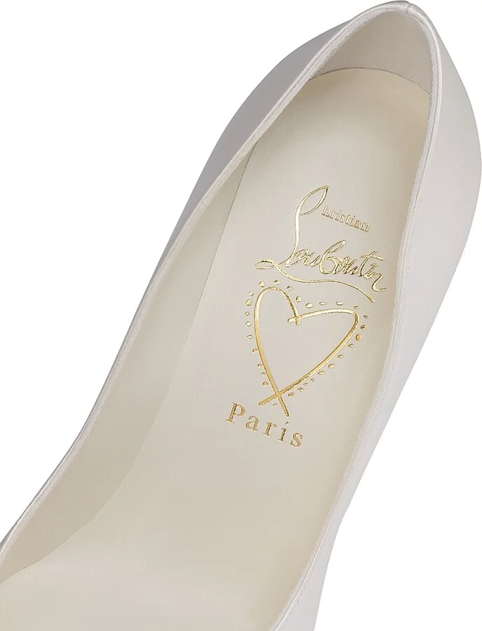 Women's Miss Z Nappa Leather 100MM Pumps - White - Size 8 - Image 5
