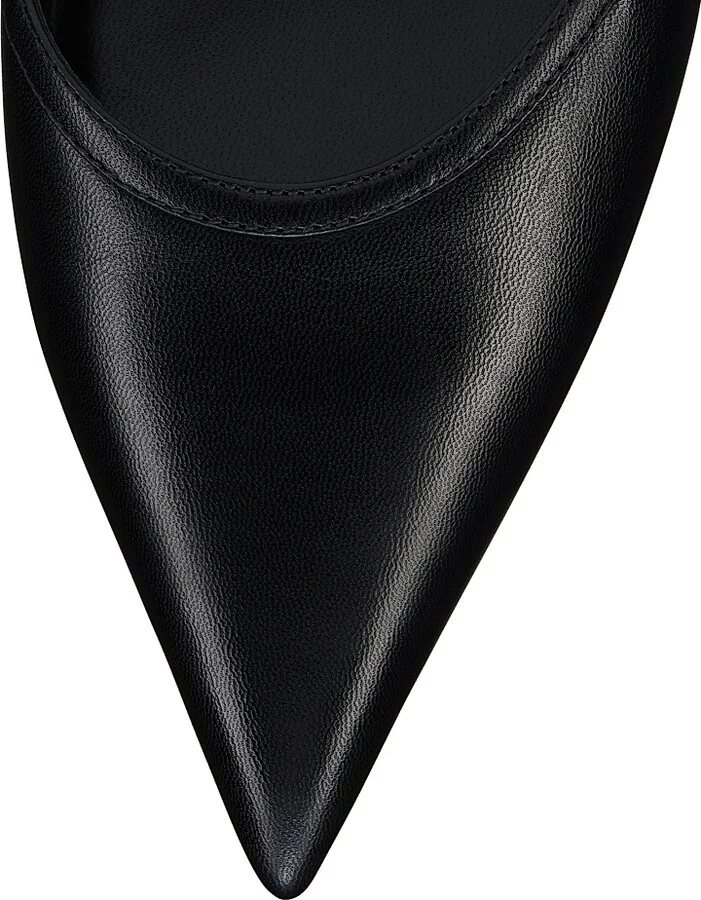 Women's Miss Z Slingina Leather 25MM Pumps - Black - Size 6 - Image 4