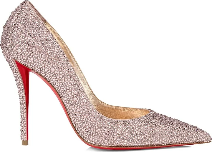 Women's Miss Z Strass 100MM Suede Pumps - Vintage Rose - Size 6.5