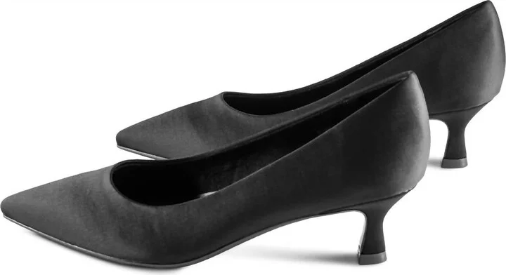 Women's Mitzi Satin Heels In Black