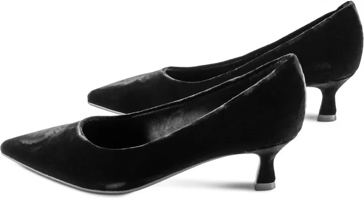 Women's Mitzi Velvet Heels In Black