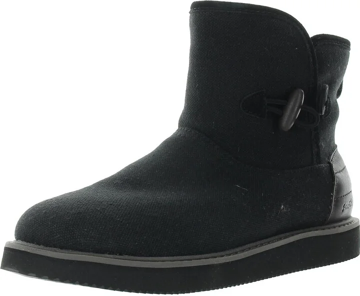 Womens Mixed Media Canvas Winter & Snow Boots