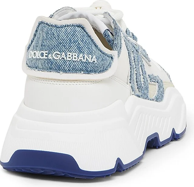 Women's Mixed-Media Low-Top Sneakers - Size 5 - Image 3