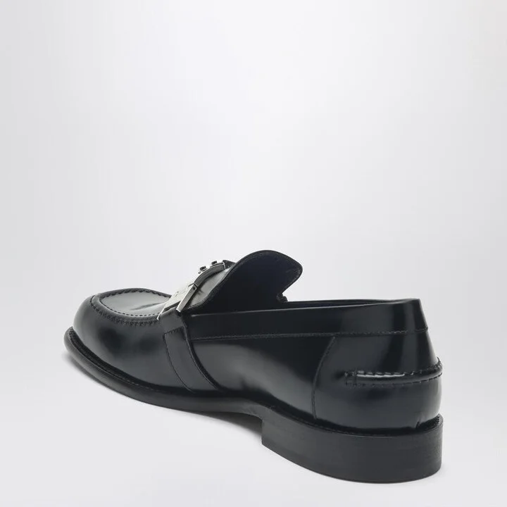 Women's Mocassino Tower Black In Leather - Image 2