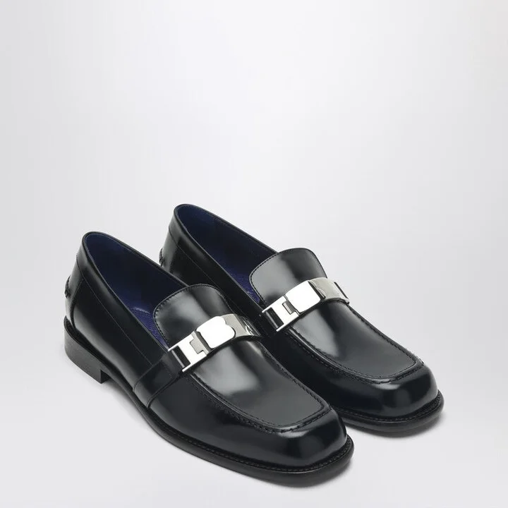 Women's Mocassino Tower Black In Leather