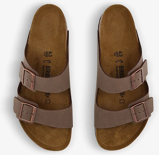 Womens Mocca Arizona Two-Strap Faux-Leather Sandals Eur 43 / 9 Uk Men - Image 2