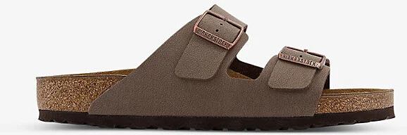 Womens Mocca Arizona Two-Strap Faux-Leather Sandals Eur 43 / 9 Uk Men
