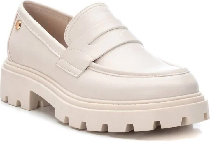 Women's Moccasins In Light Beige