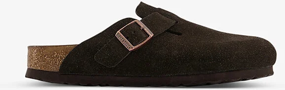 Womens Mocha Boston Suede Clogs Eur 40 / 7 Uk Women