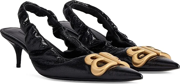 Women's Monaco 50MM Slingback Pumps - Black - Size 7 - Image 2