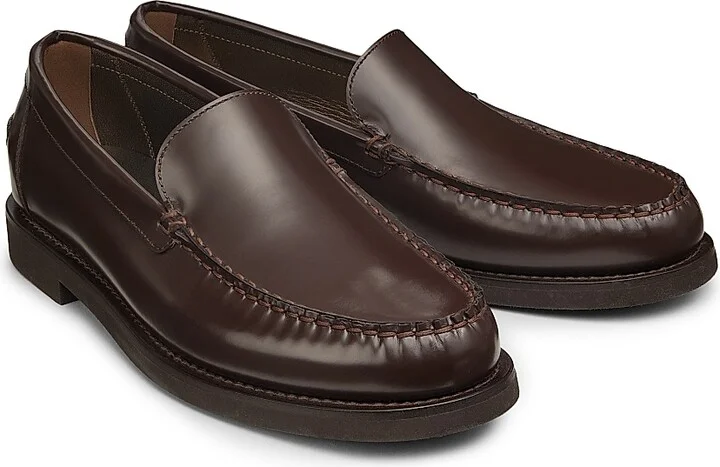 Women's Monili-Detailed Leather Loafers - Dark Brown - Size 6 - Image 2